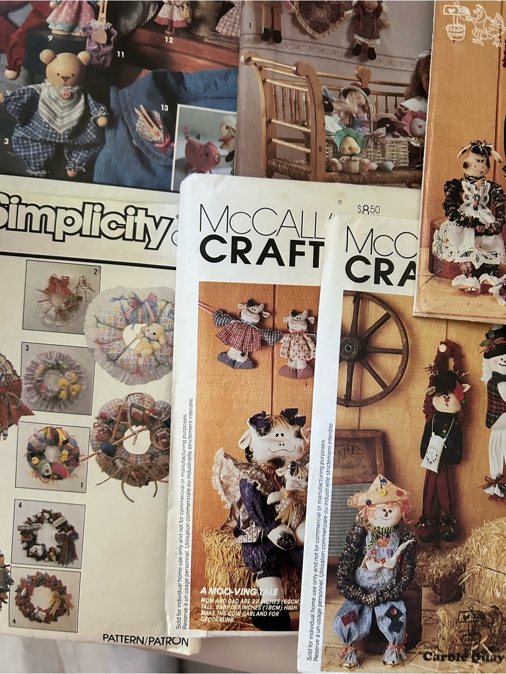 Various kid craft sew patterns lot of 12 plush toys - Picture 6 of 9